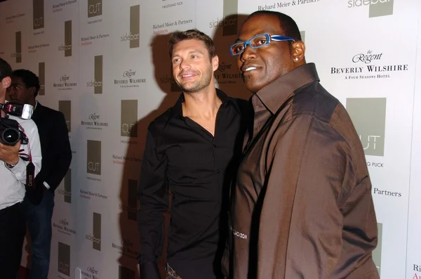 Ryan Seacrest y Randy Jackson — Foto de Stock