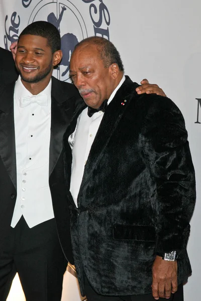 Usher a quincy jones — Stock fotografie