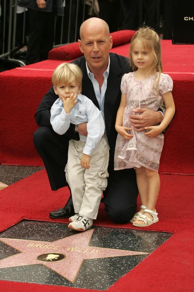 Bruce Willis Hollywood Walk of Fame Cerimonia — Foto Stock