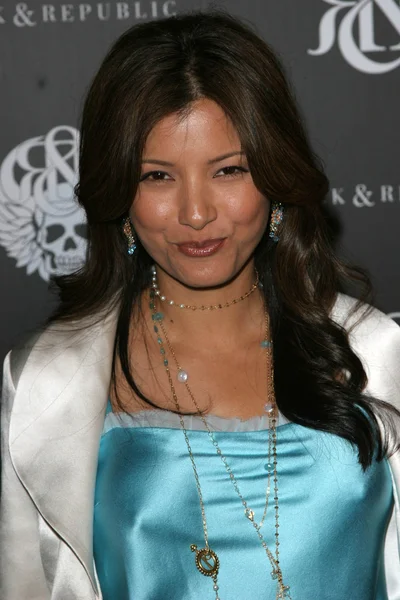 Kelly hu op rots en Republiek voorjaar fashion show. gebied, west hollywood, ca. 10-18-06 — Stockfoto