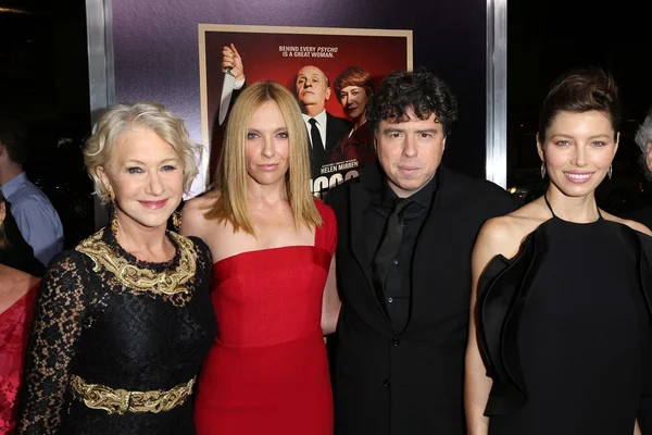 Helen Mirren, Toni Collette, Sacha Gervasi e Jessica Biel — Fotografia de Stock