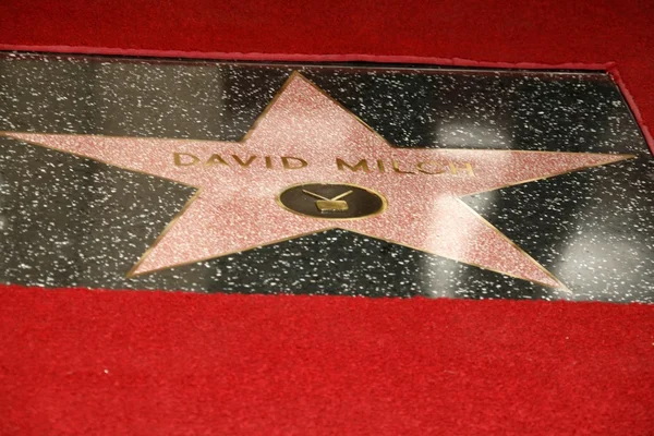 デビッド milch ハリウッド名声式をウォークします。 — ストック写真