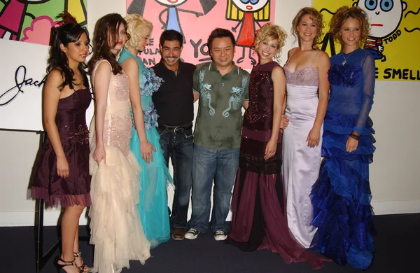 Ricardo Manza, Rex Lee e modelos — Fotografia de Stock