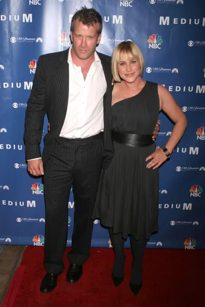 Thomas jane i patricia arquette — Zdjęcie stockowe