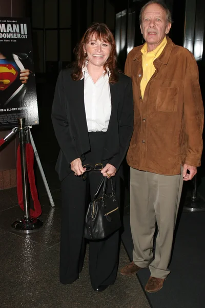 Margot Kidder y Tom Mankiewicz — Foto de Stock