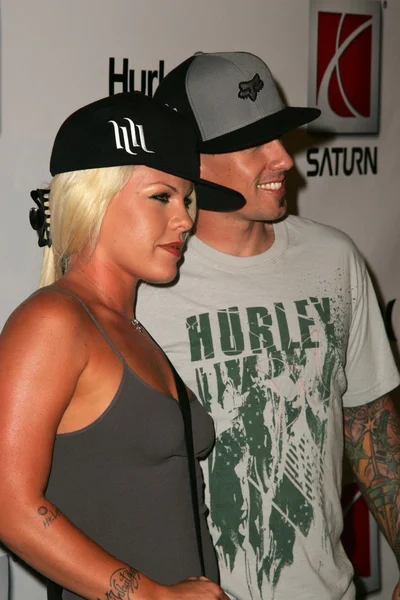 Rosa och carey hart — Stockfoto