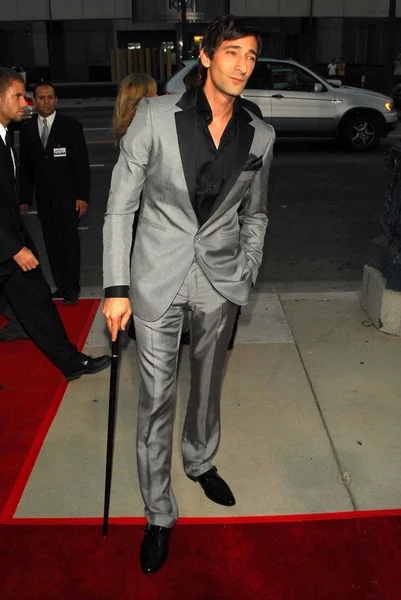 Adrien Brody a premieren a Hollywood. Academy of Motion Picture Arts and Sciences, Beverly Hills, Ca. 09-07-06 — Stock Fotó