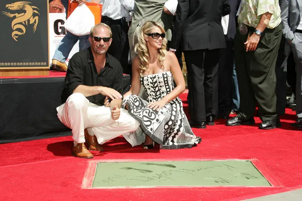 Kevin costner handen en voeten afdrukken ceremonie — Stockfoto