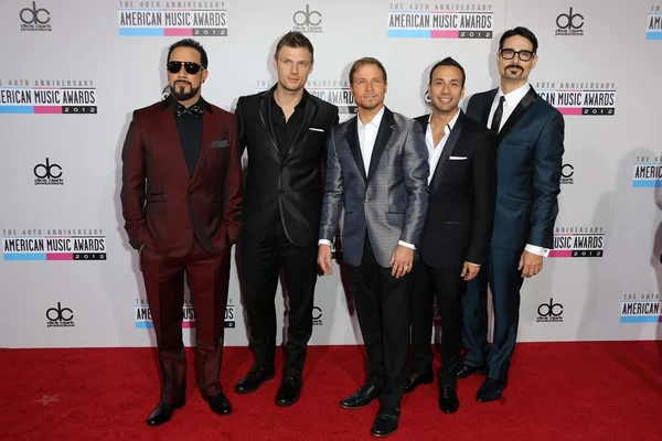 Backstreet boys na 40 american music awards příjezdy, nokia theatre, los angeles, ca 11-18-12 — Stock fotografie