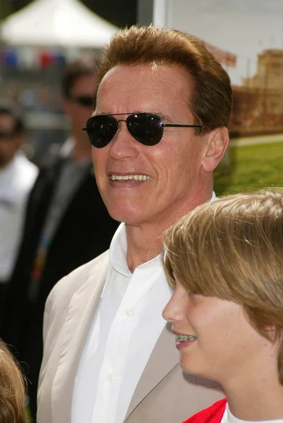 Arnold Schwarzenegger e la famiglia — Foto Stock