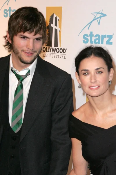 Ashton Kutcher y Demi Moore — Foto de Stock