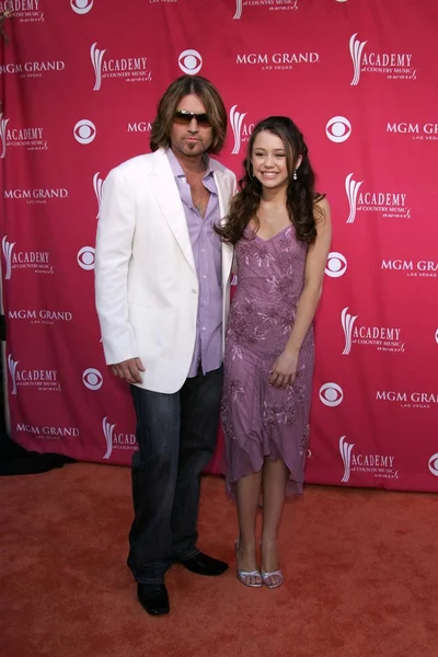 Billy Ray Cyrus and daughter Destiny Cyrus — Stock Photo, Image