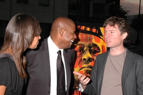 Keisha Whitaker with Forest Whitaker and Kevin Macdonald at the Los Angeles Premiere of The Last King of Scotland. Academy of Motion Picture Arts and Sciences, Beverly Hills, CA. 09-21-06 — Stock Photo, Image