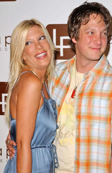 Tori Spelling and Randy Spelling — Stock Photo, Image