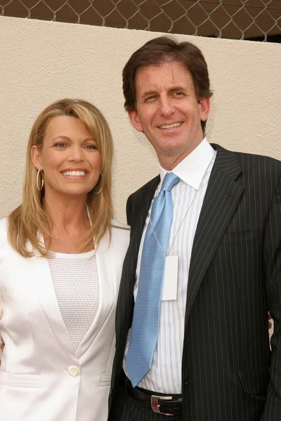 Vanna white och fästman michael kaye — Stockfoto