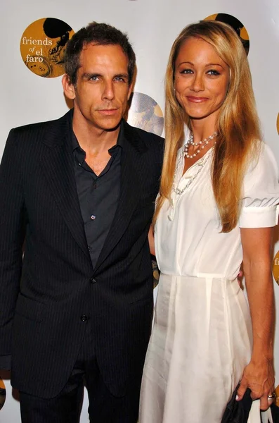 Ben Stiller y su esposa Christine Taylor — Foto de Stock