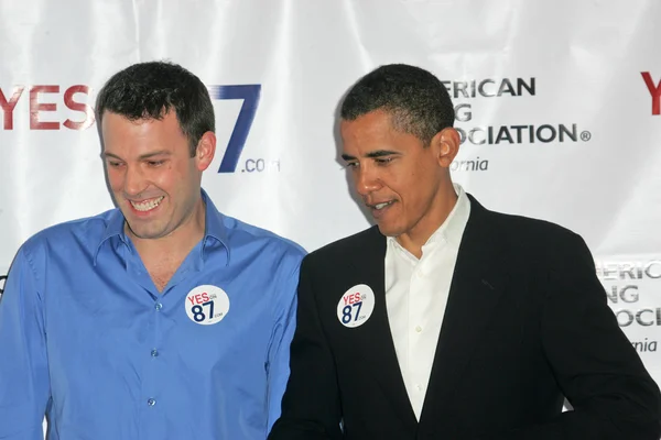 Ben Affleck e Barack Obama — Foto Stock
