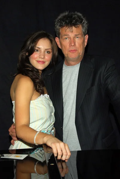 Katharine McPhee e David Foster na conferência de imprensa da JCPenny Jam. O concerto para os miúdos das Américas. Shrine Auditorium, Los Angeles, CA. 06-13-06 Fotos De Bancos De Imagens Sem Royalties