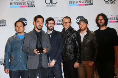 Linkin Park at the 40th American Music Awards Press Room, Nokia Theatre, Los Angeles, CA 11-18-12