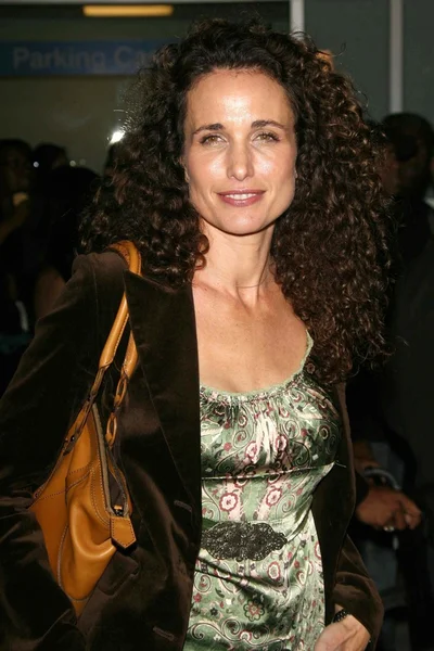 Andie Macdowell-familien – stockfoto