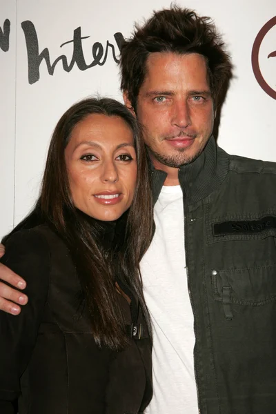 Chris cornell und frau vicky — Stockfoto