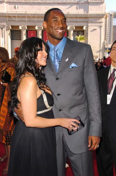 Kobe bryant en vrouw vanessa — Stockfoto