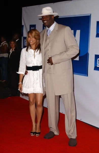 Shaquille O'Neal and wife Shaunie — Stock Photo, Image