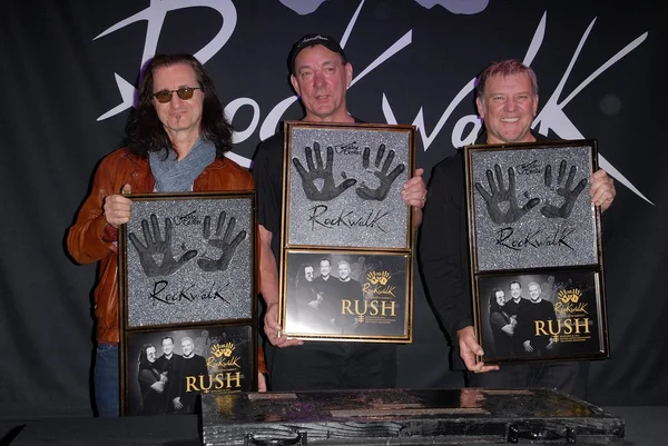 Geddy Lee, Neil Peart, Alex Lifeson — Zdjęcie stockowe