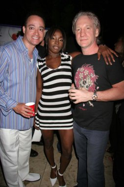 Christopher Reid with Bill Maher