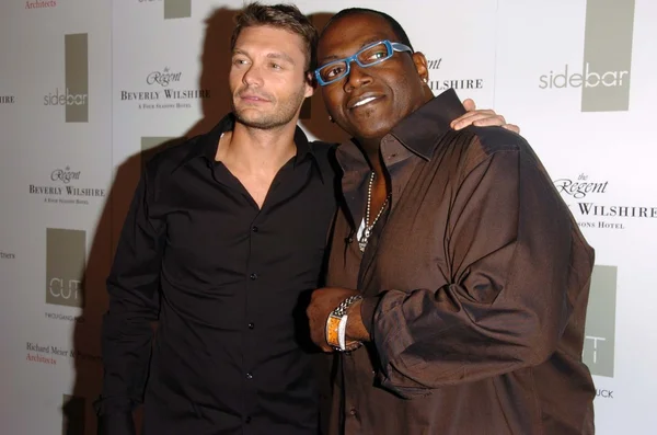 Ryan seacrest και randy jackson — Φωτογραφία Αρχείου