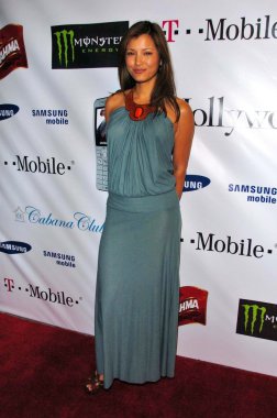 Kelly hu şimdi ve ince Hollywood'da parti samsung sponsorluğunda ve t-mobile. Cabana kulübü, hollywood, ca. 06-02-06