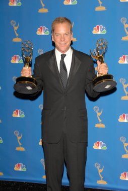 Kiefer sutherland 58 yıllık primetime emmy Ödülü basın odasında. Tapınak auditorium, los angeles, ca. 08-27-06