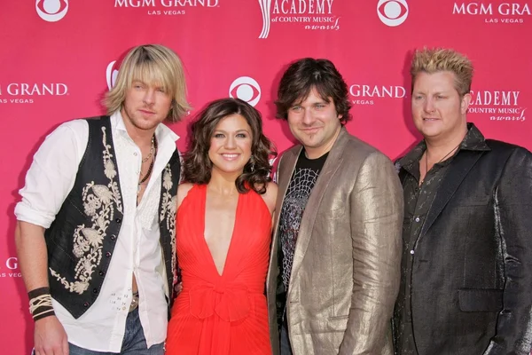 Jay demarcus a kelly clarkson s gary levox a jo don rooney — Stock fotografie