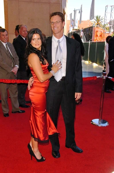 Danica Patrick and husband — Stock Photo, Image