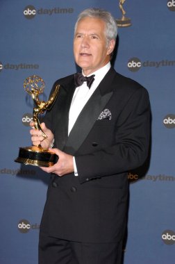 Alex trebek basın odası 33 yıllık gündüz Emmy Ödülleri. Kodak Tiyatrosu, hollywood, ca. 04-28-06