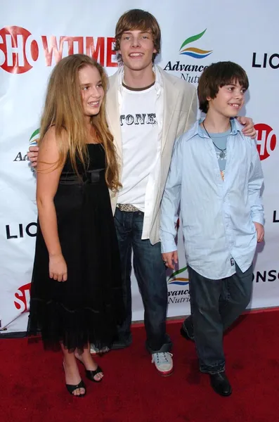 Allie Grant, Hunter Parrish, Alexander Gould — Stock Photo, Image