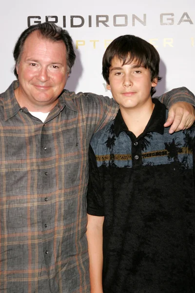 Kevin dunn och son — Stockfoto