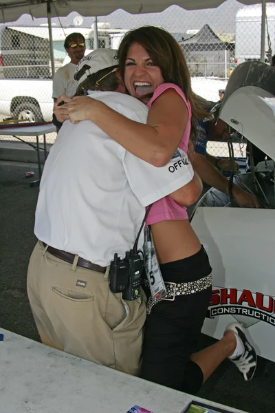 Bridgetta Tomarchio es la chica de carrera de la serie Busch de NASCAR —  Fotos de Stock