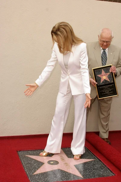 Vanna white hollywood walk van roem ceremonie — Stockfoto