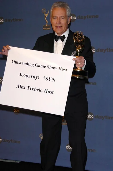 Alex Trebek in the press room at The 33rd Annual Daytime Emmy Awards. Kodak Theatre, Hollywood, CA. 04-28-06 — Stock Photo, Image