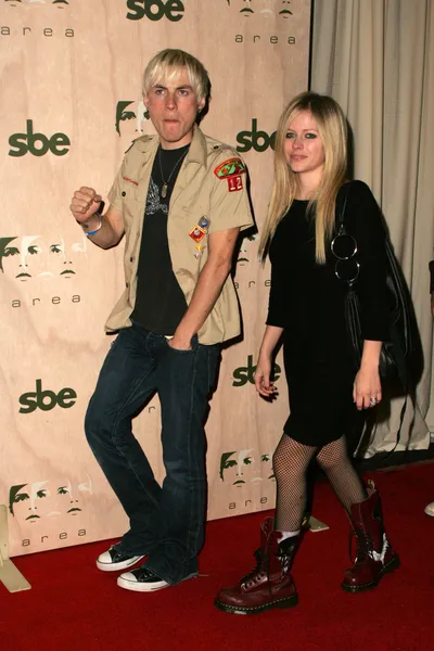 Deryck Whibley and Avril Lavigne — Stock Photo, Image