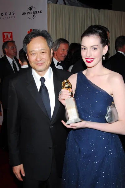 Ang Lee, Anne Hathaway — Fotografia de Stock