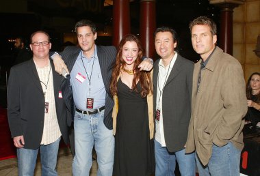 Ron escarza, gary garber, jim daniels, adam carolla gösterisi