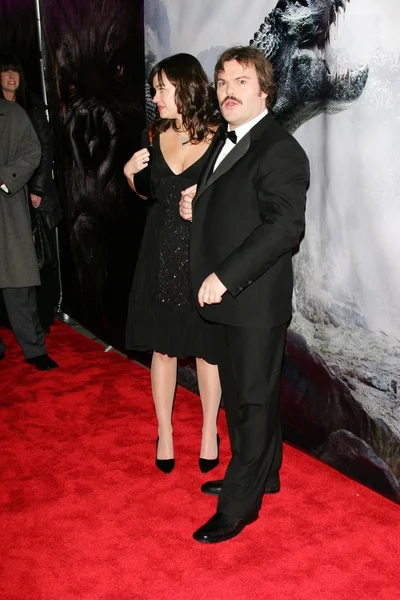 Tanya haden en jack black — Stockfoto