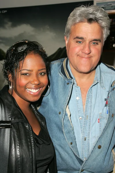 Shar Jackson and Jay Leno — Stock Photo, Image