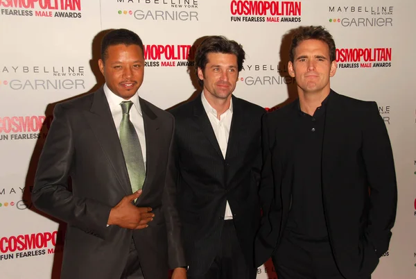 Terrence Howard with Patrick Dempsey and Matt Dillon — Stock Photo, Image