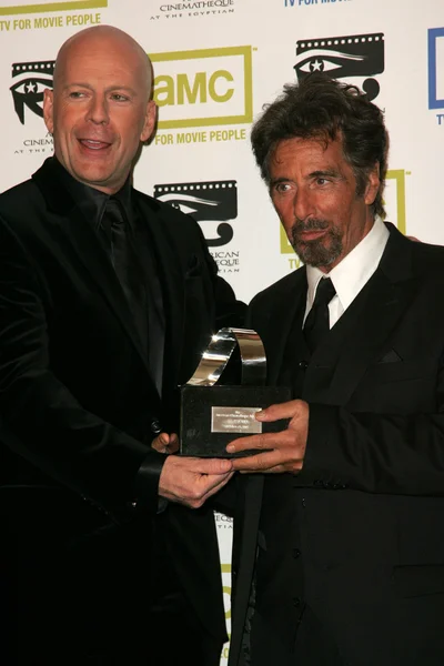 Bruce Willis y Al Pacino — Foto de Stock