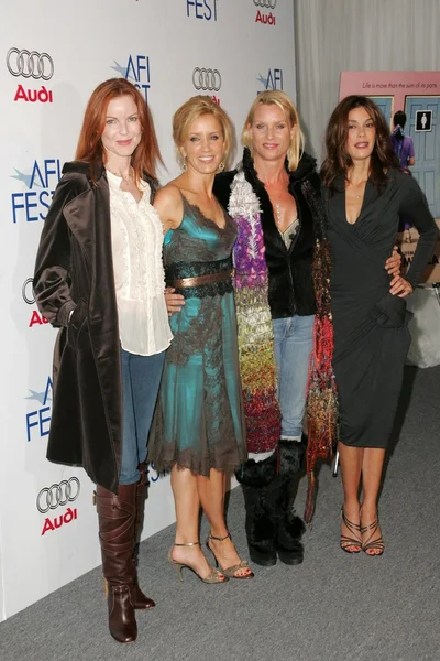 Marcia cross, felicity huffman, nicolette sheridan i teri hatcher — Zdjęcie stockowe