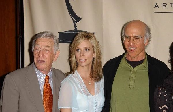 Shelley Berman, Cheryl Hines and Larry David — Stock Photo, Image