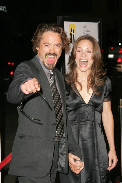Robert Downey Jr. y Susan Levin — Foto de Stock